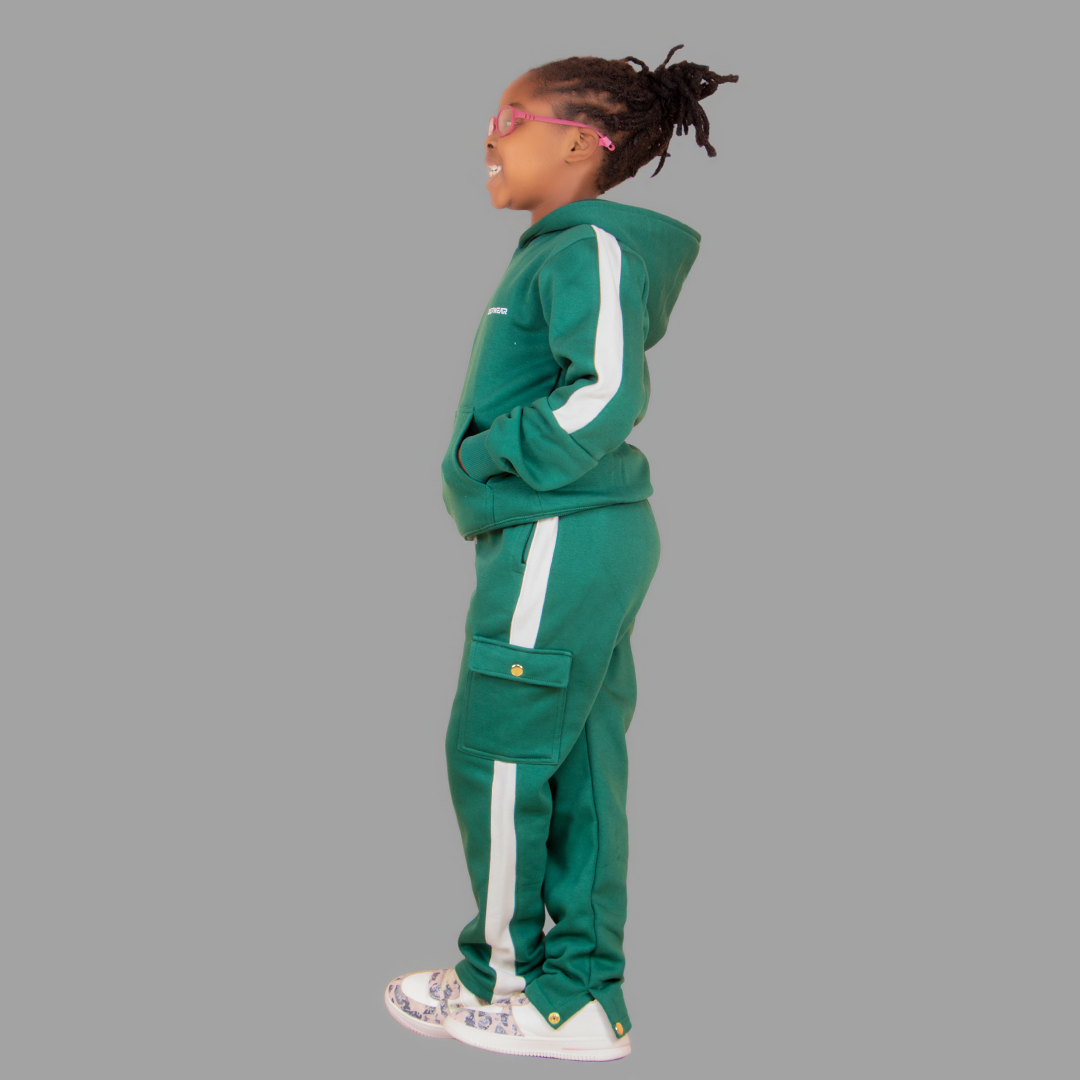 Girls' Green Hoodie Set