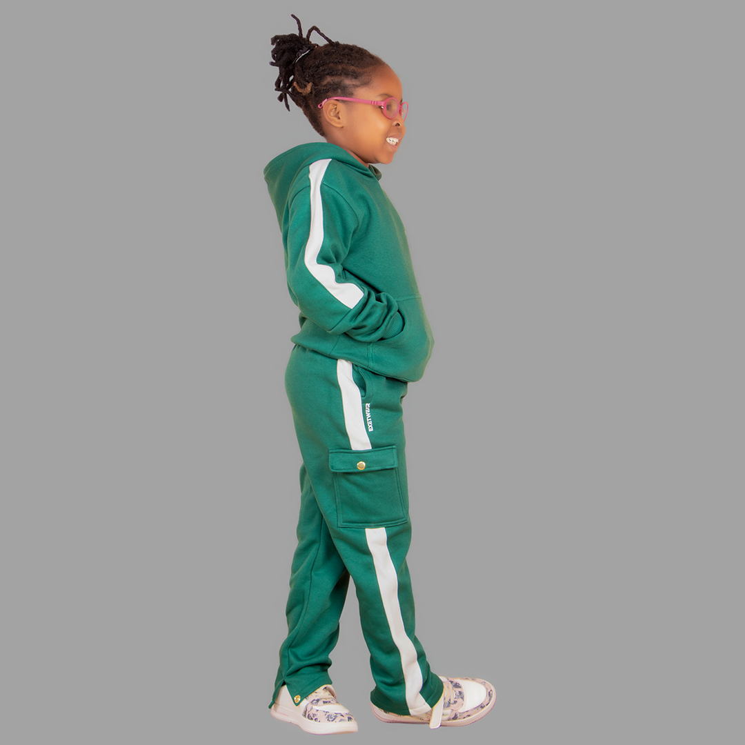 Girls' Green Hoodie Set