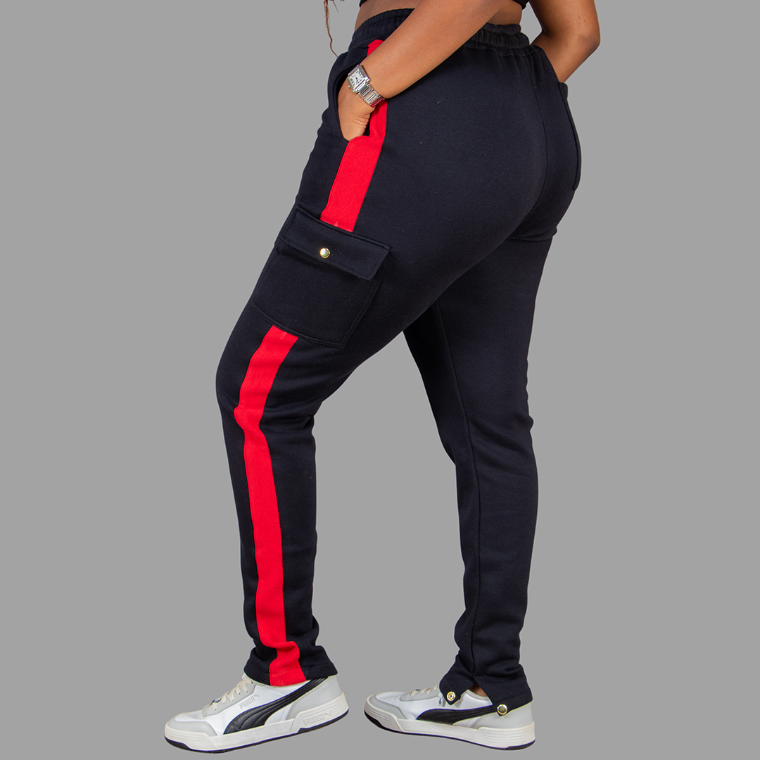 Women Sweatpants (Black/Red)