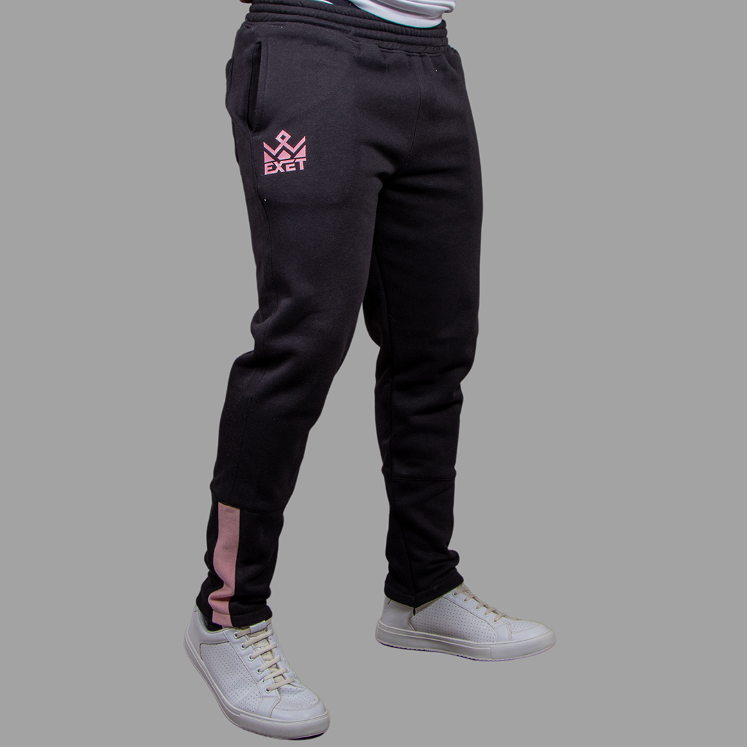 Men's Sweatpants in (Black/pink accent)