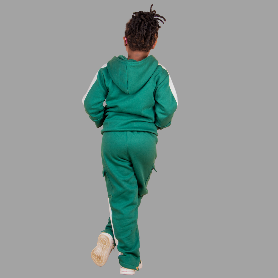 Girls' Green Hoodie Set