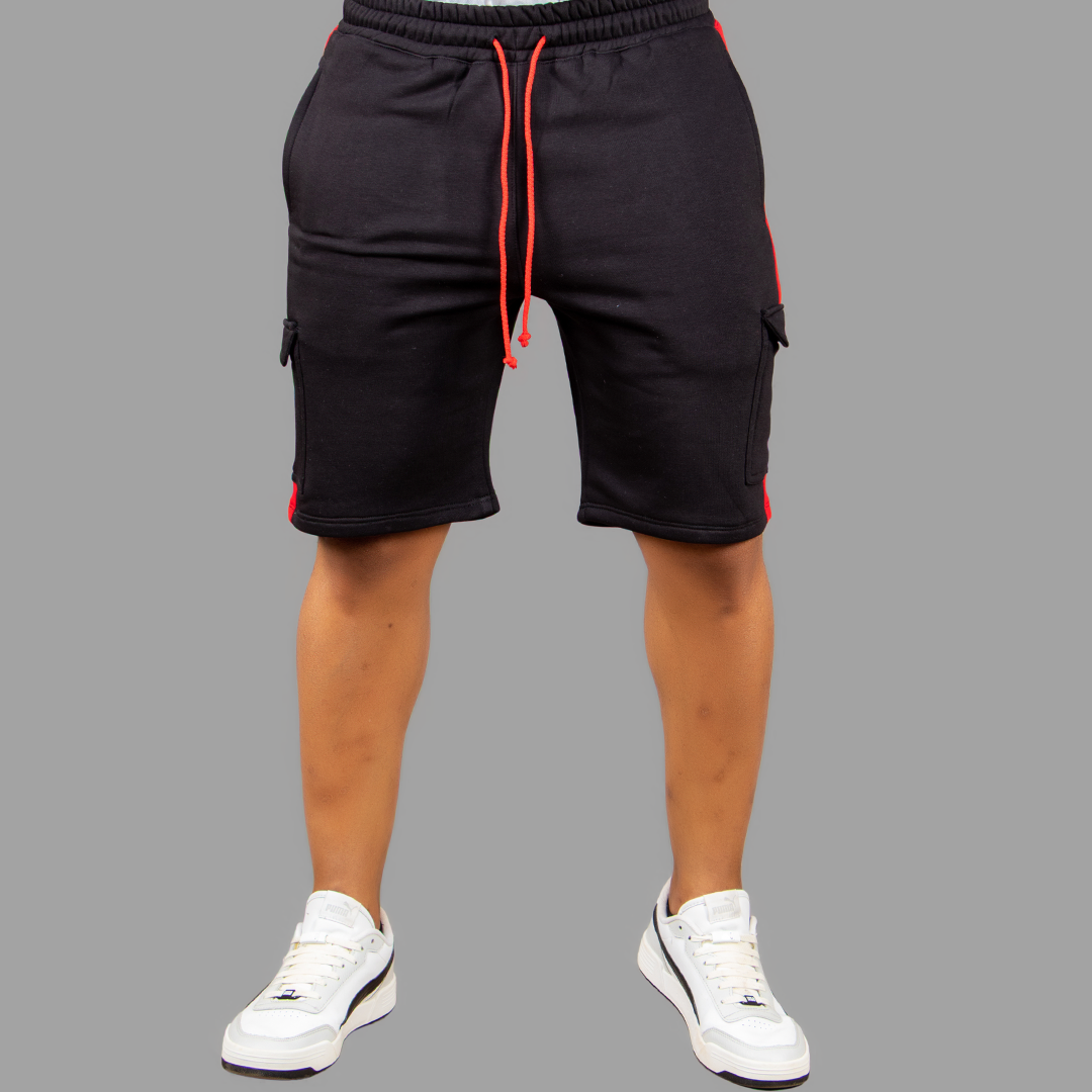 Exetwear Black/Red Short Set