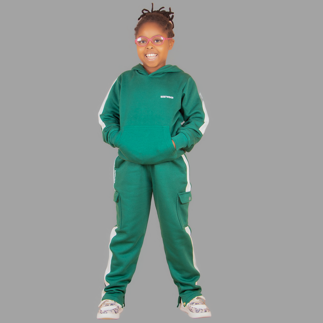 Girls' Green Hoodie Set