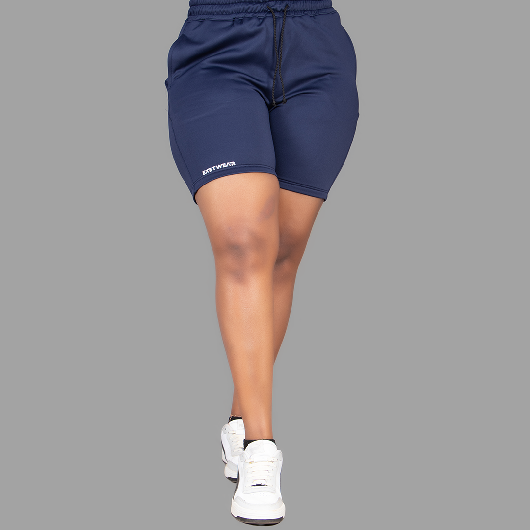 Women's Sweatshirt- Short Set (Navy Blue)