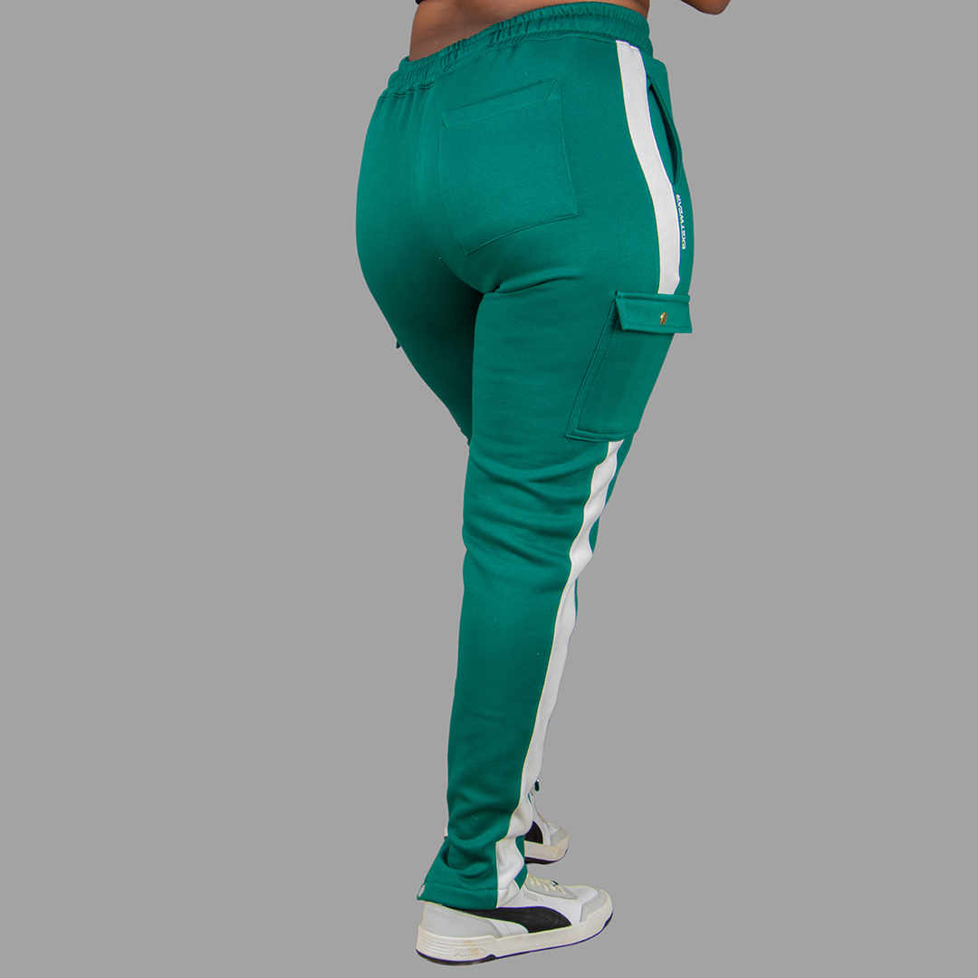 Women Sweatpants (Green/White)