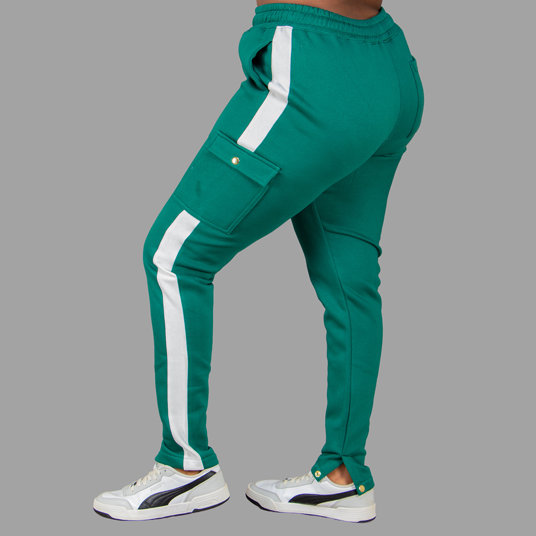 Women Sweatpants (Green/White)