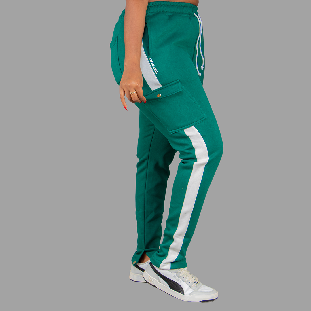 Women Sweatpants (Green/White)