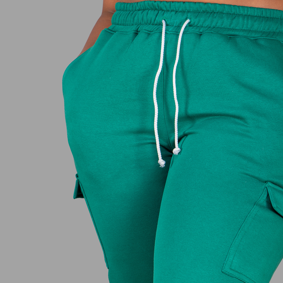 Women Sweatpants (Green/White)