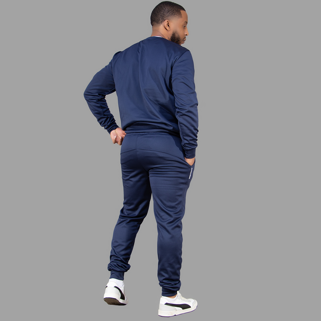 Men's Softshell Navy Blue Sweatshirt Set