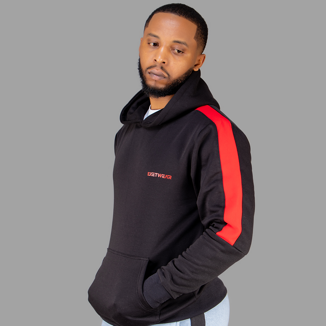 Exetwear Black/Red Hoodie