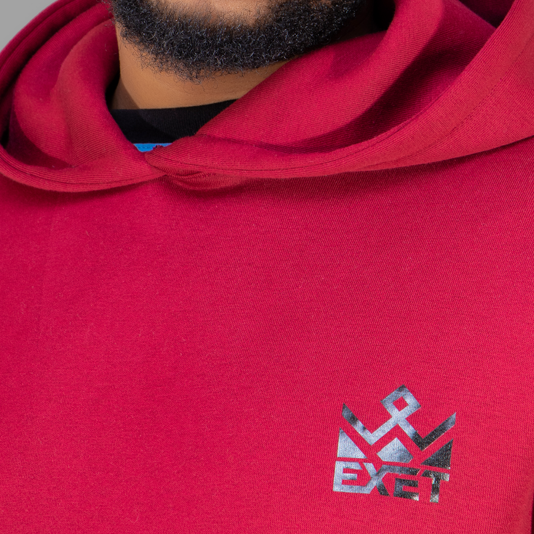 Exetwear Hoodie in Maroon