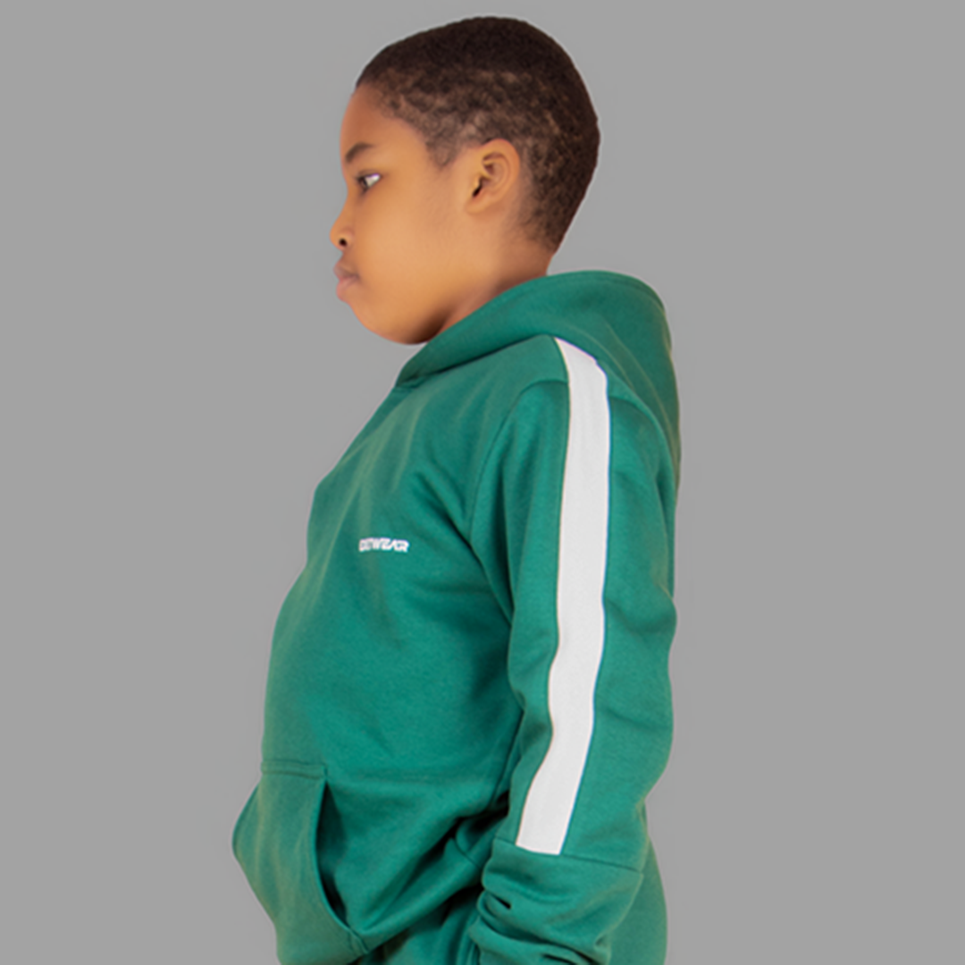 Boy's Green/White Short Set