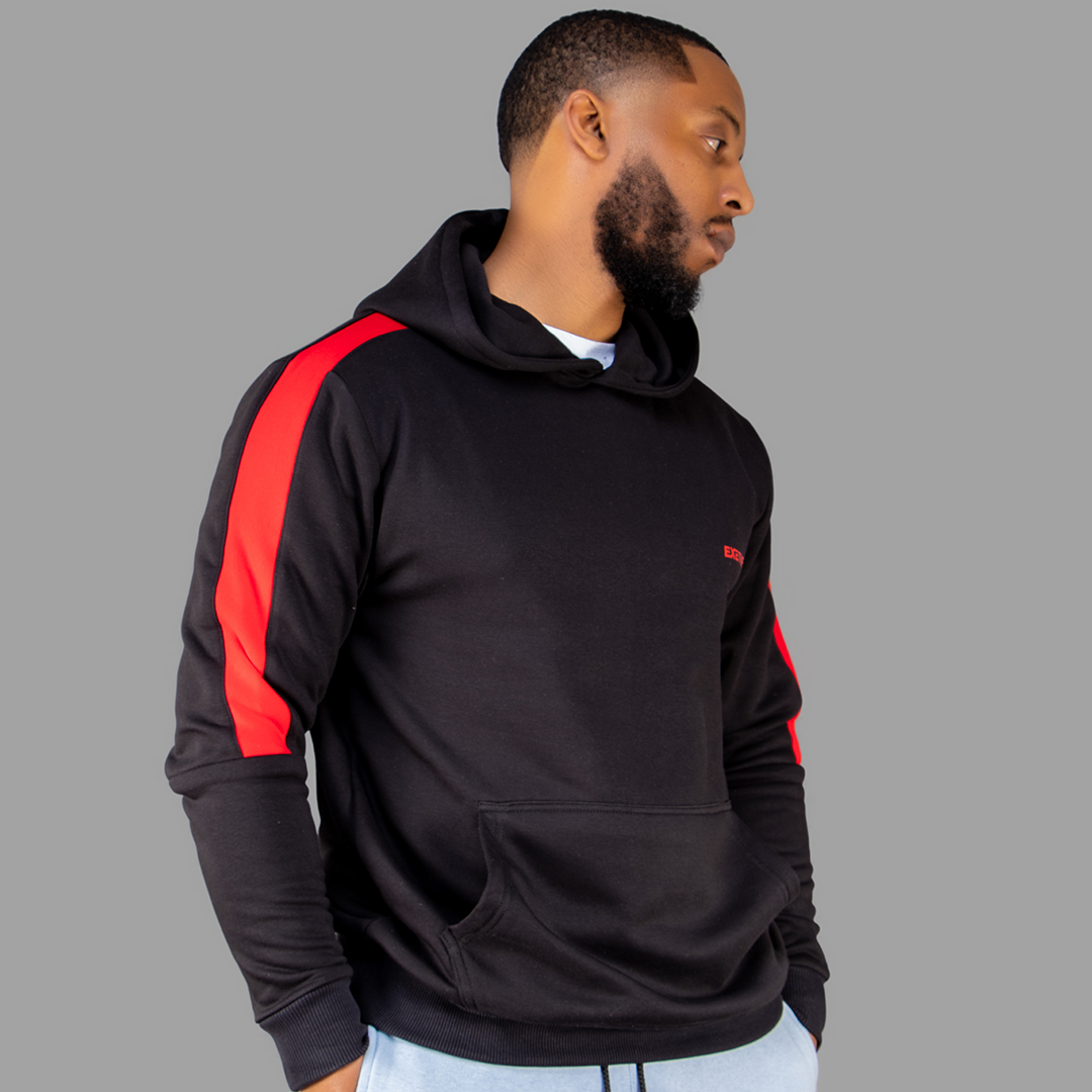 Exetwear Black/Red Hoodie