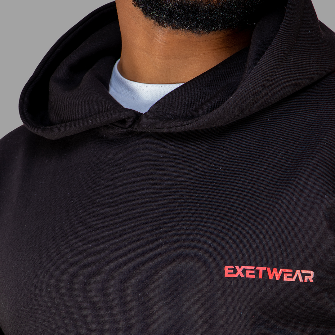 Exetwear Black/Red Hoodie