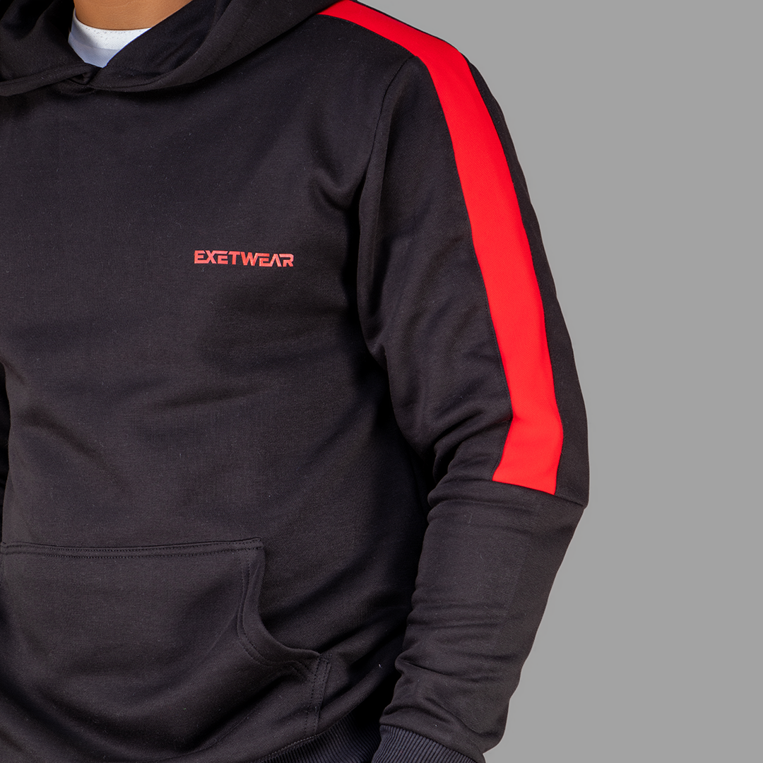 Exetwear Black/Red Hoodie