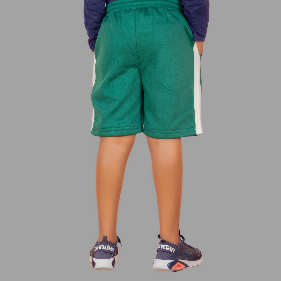 Boy's Green/White Short Set