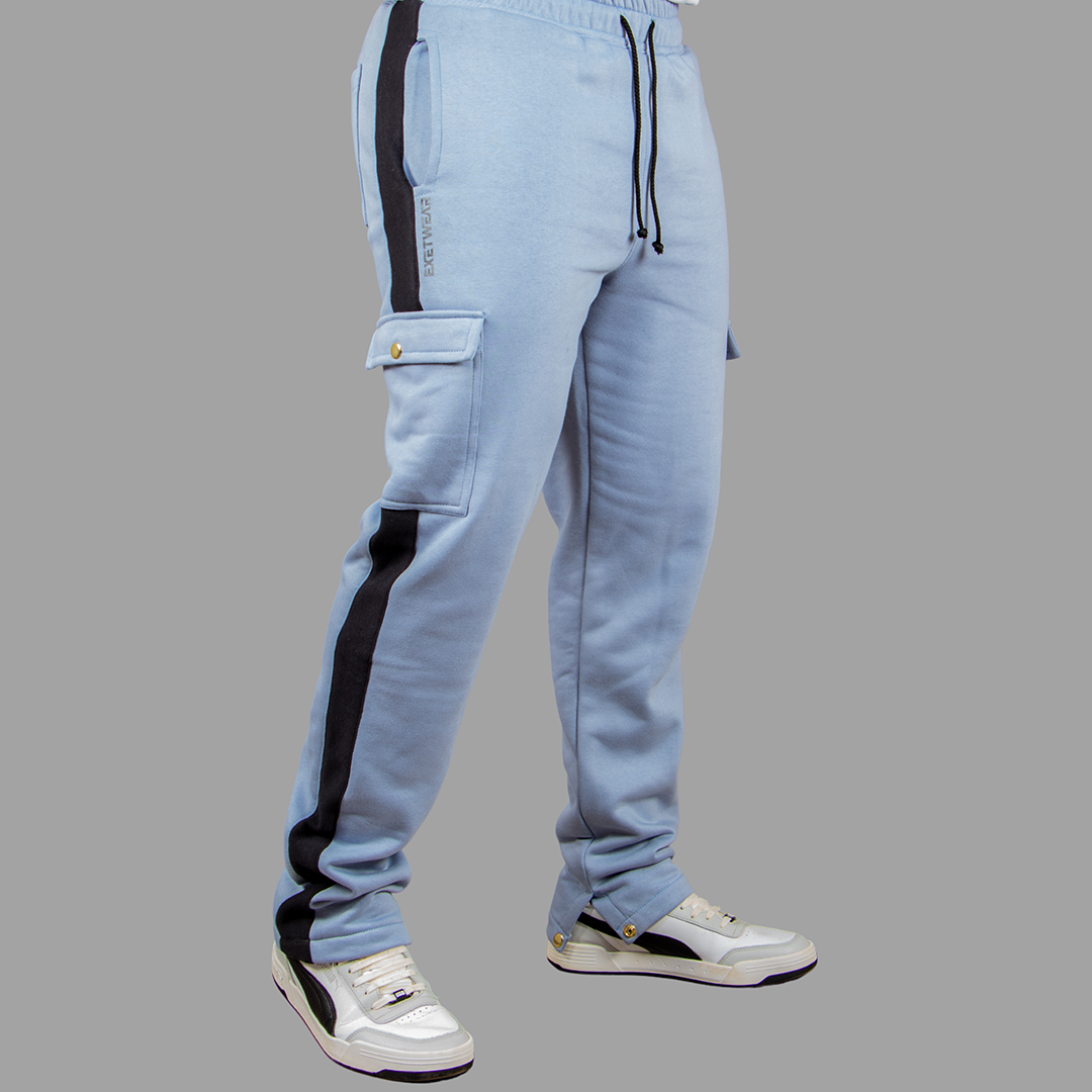 Exetwear Sky Blue/Black Sweatpants