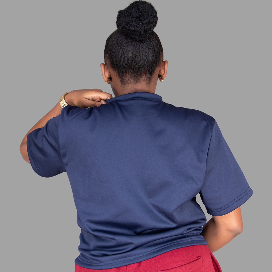 Women's Softshell Navy Blue T-Shirt Set