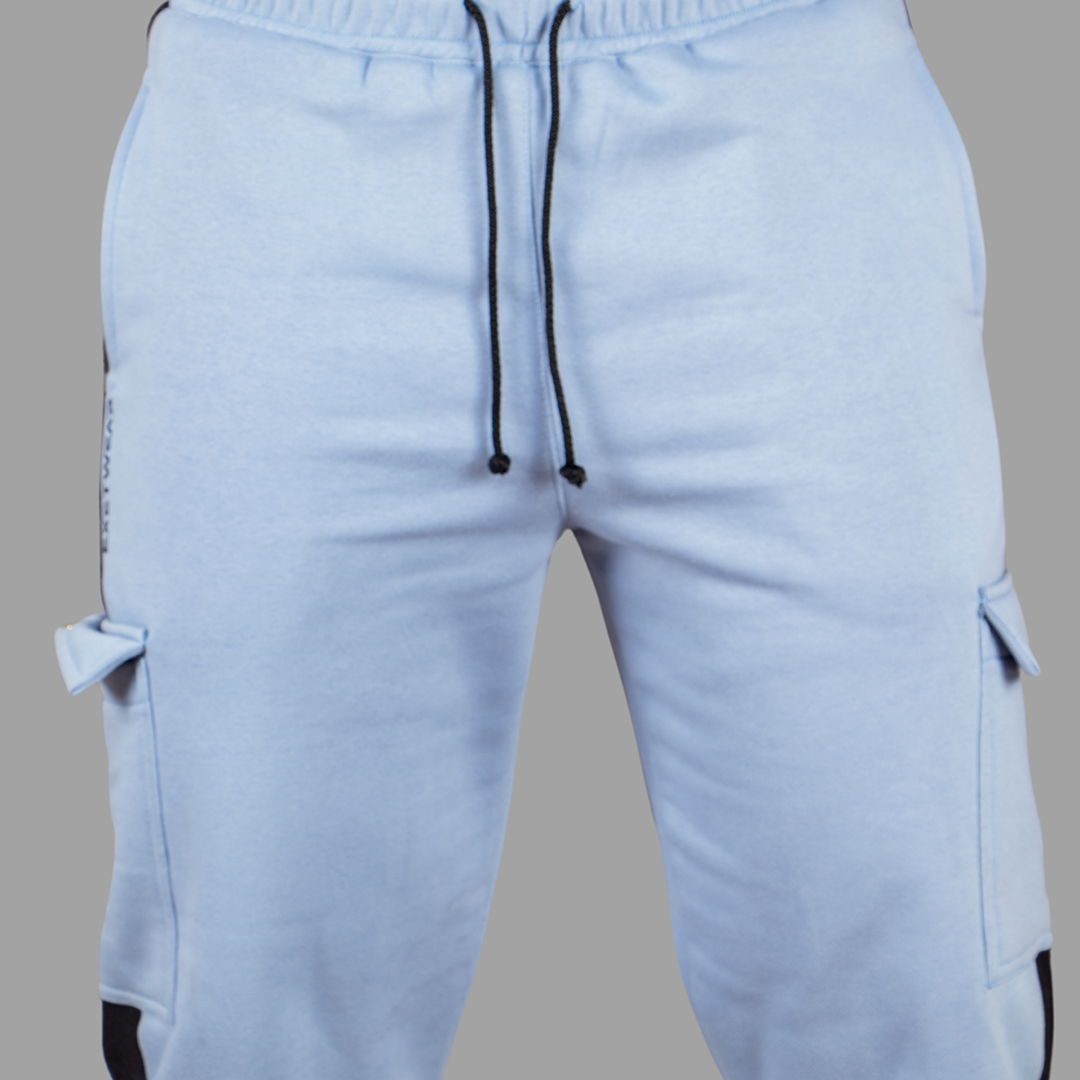 Exetwear Sky Blue/Black Sweatpants