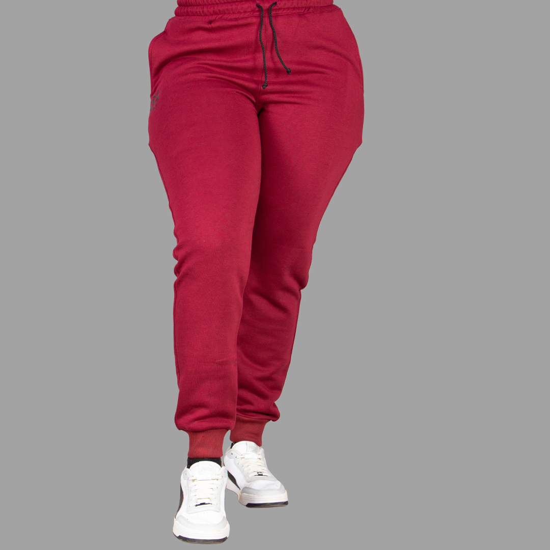 Women's plain Maroon Sweatpants