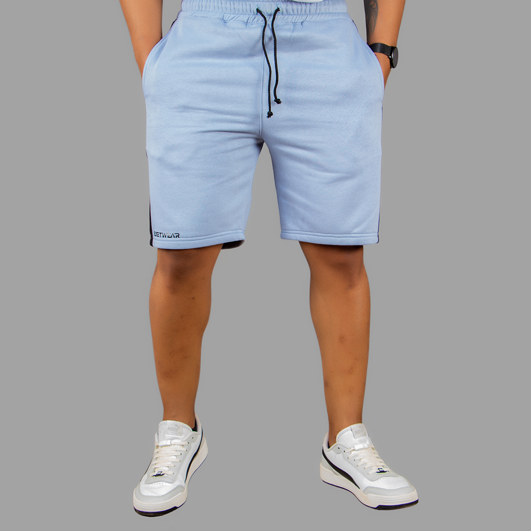 Exetwear Sky Blue/ Black Short Set