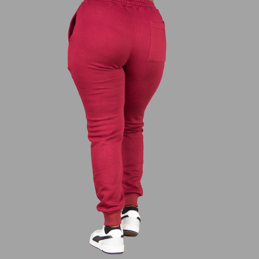 Women's plain Maroon Sweatpants