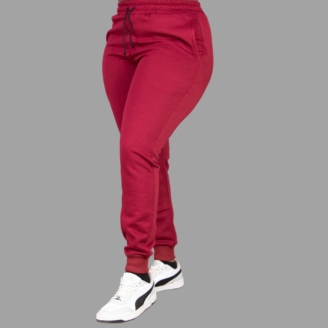 Women's plain Maroon Sweatpants