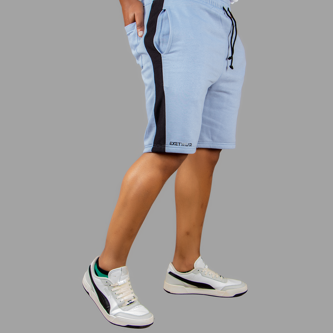 Exetwear Sky Blue/ Black Short Set