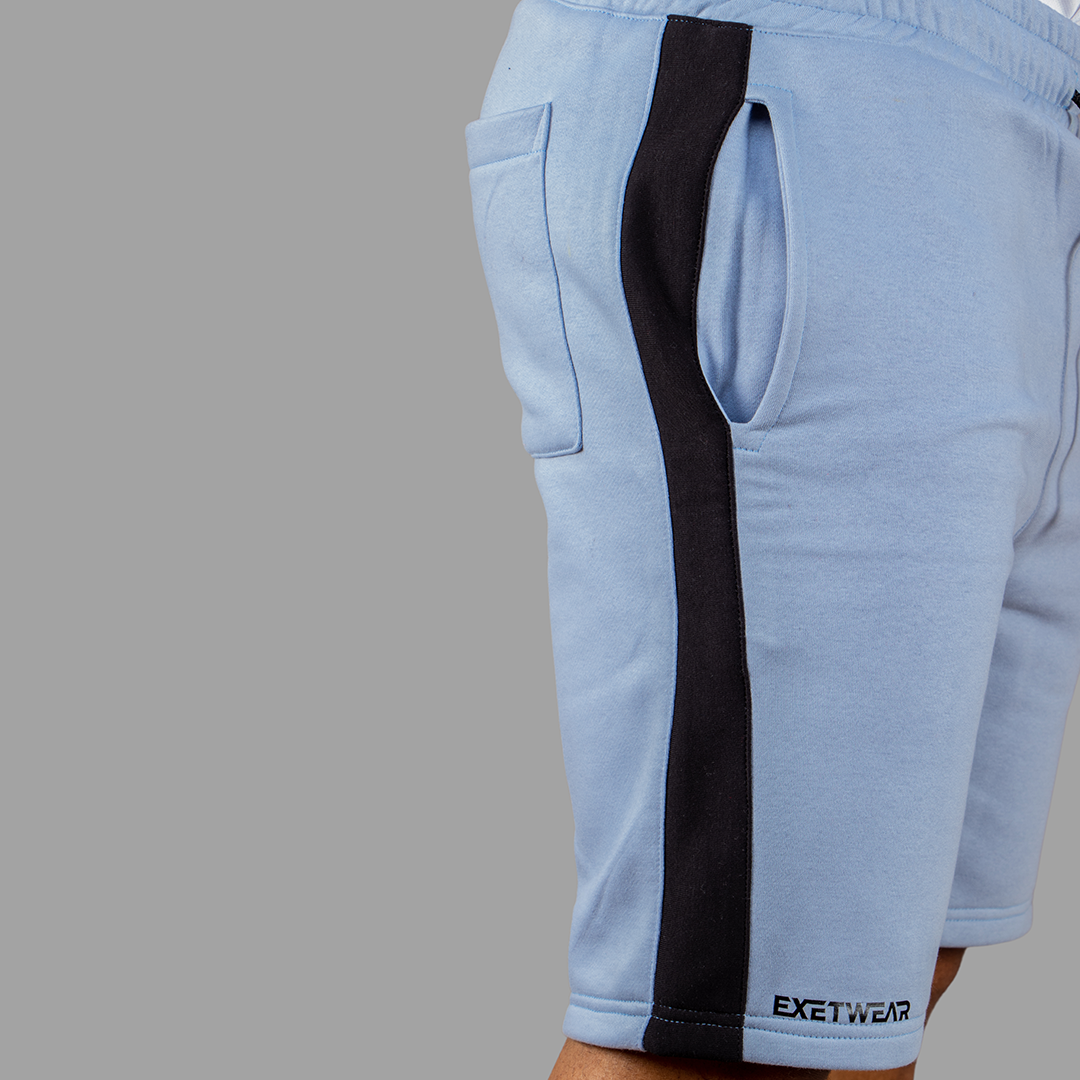 Sky Blue/Black Shorts