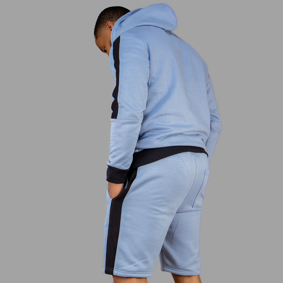 Exetwear Sky Blue/ Black Short Set