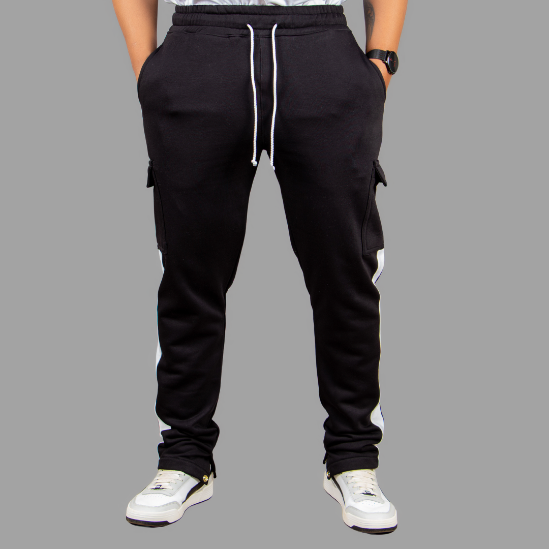 Men Black Hoodie set