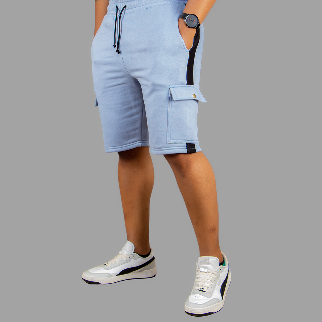 Exetwear Sky Blue/ Black shorts