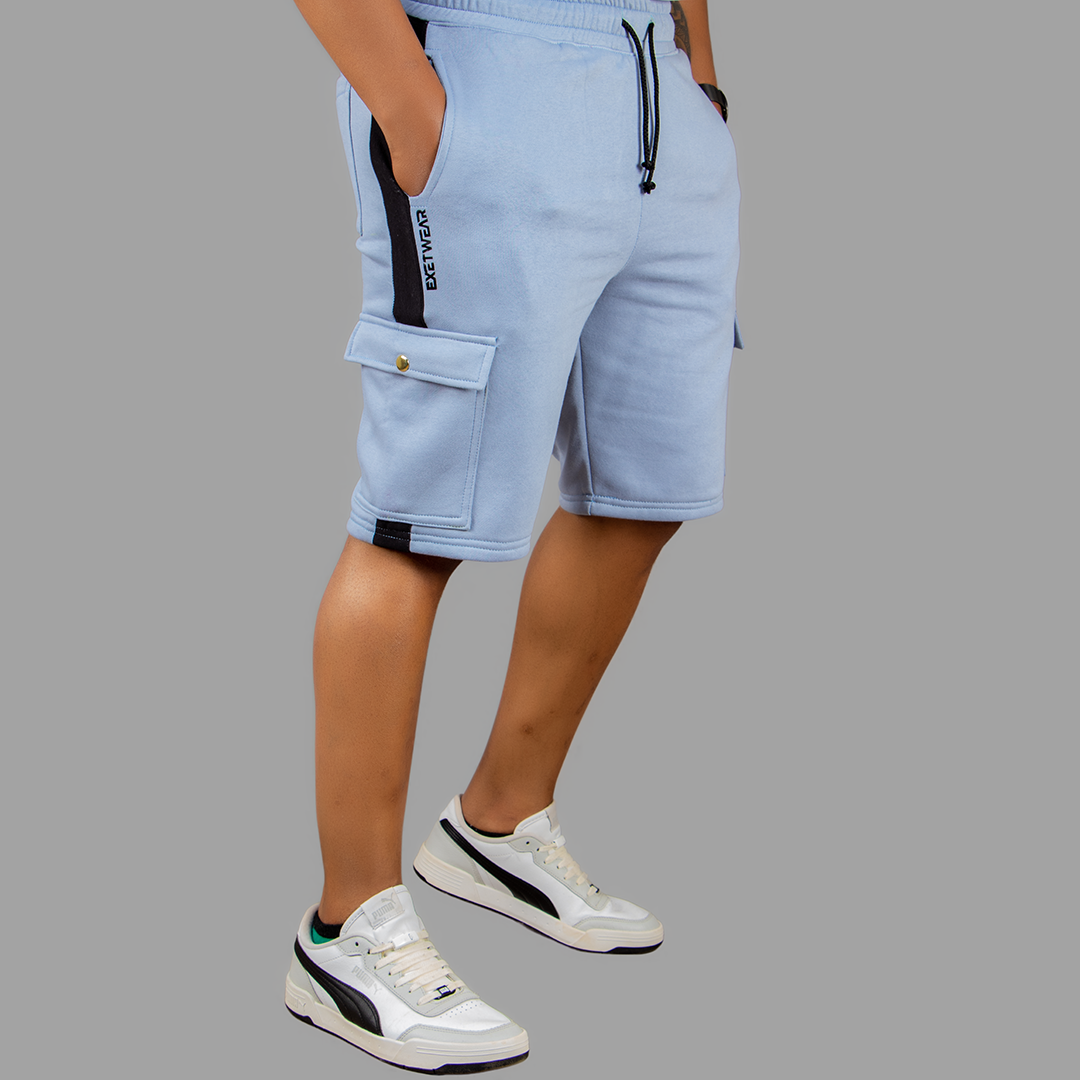 Exetwear Sky Blue/ Black shorts