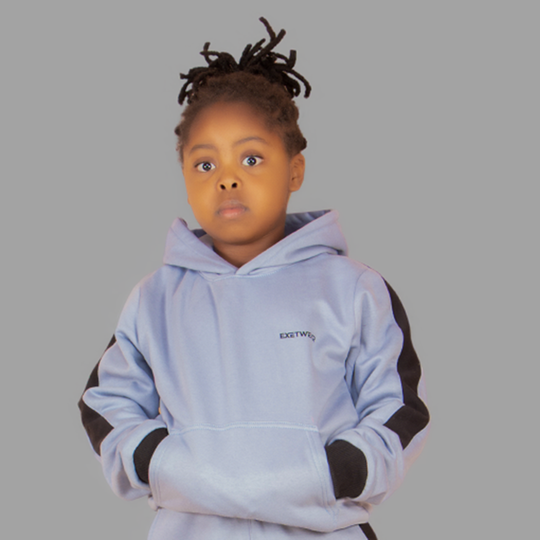 Girls' Sky Blue Hoodie Set