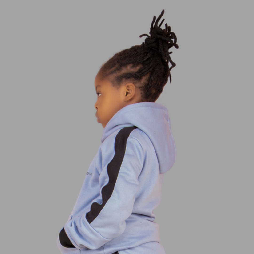 Girls' Sky Blue Hoodie Set