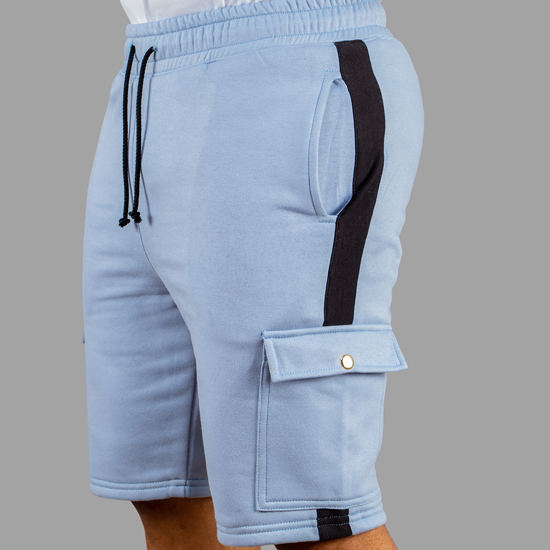 Exetwear Sky Blue/ Black shorts