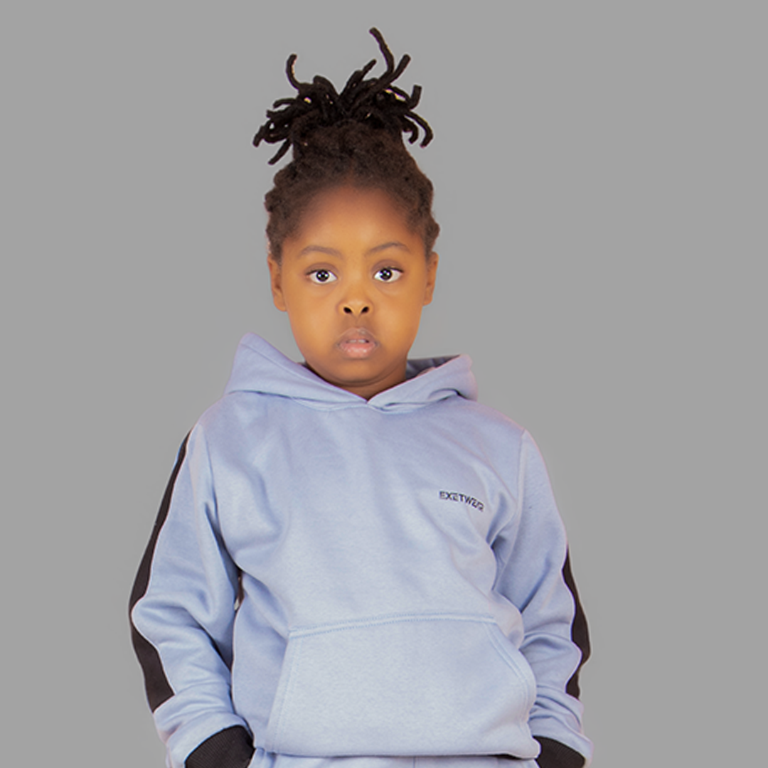 Girls' Sky Blue Hoodie Set