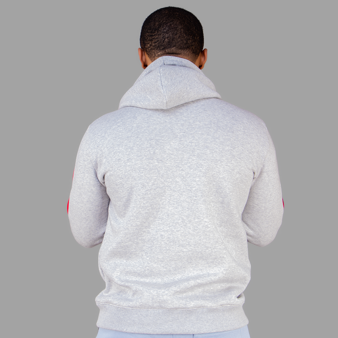 Men Light Grey Hoodie set