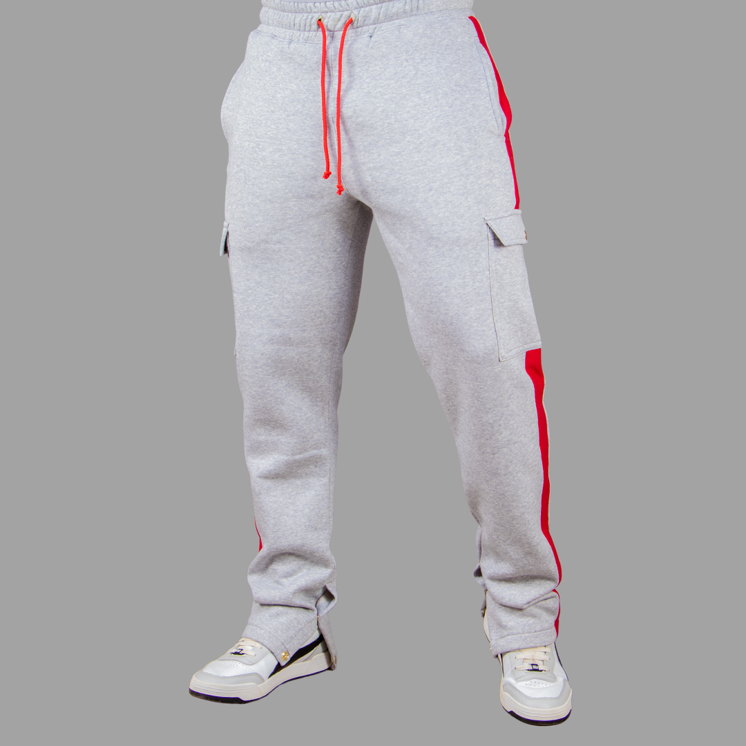 Men Light Grey Hoodie set