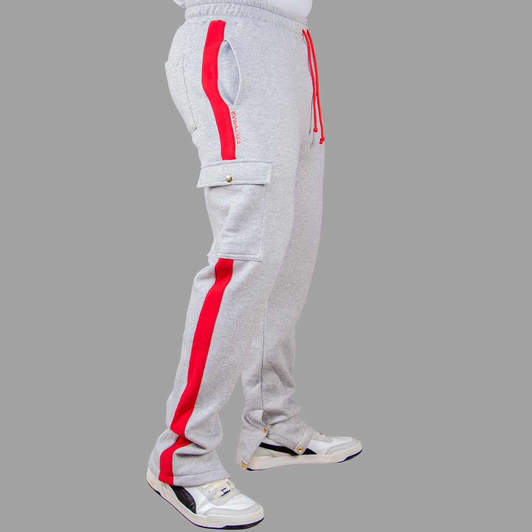 Exetwear Light Grey/Red Sweatpants