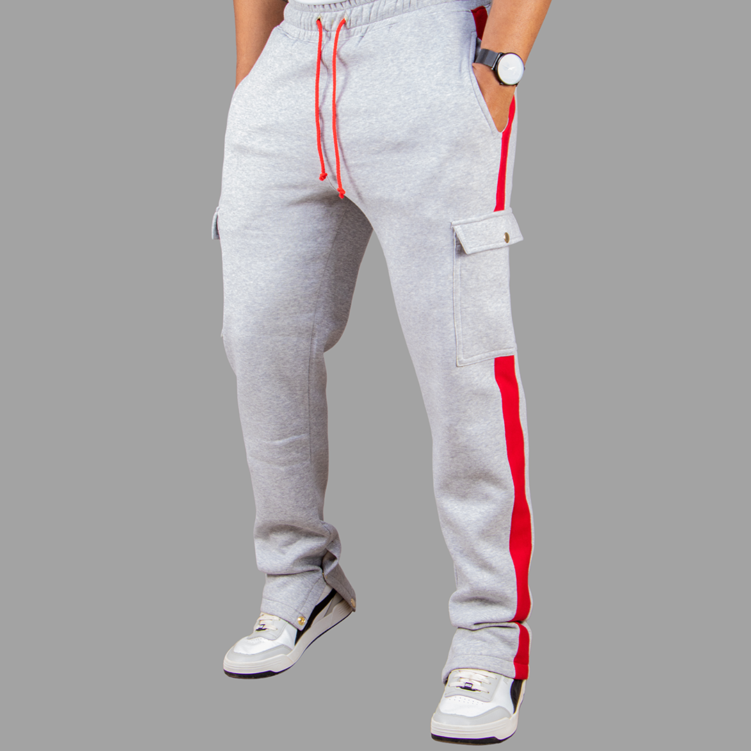 Exetwear Light Grey/Red Sweatpants