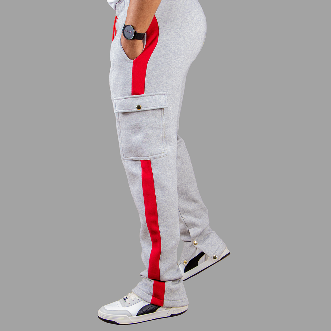 Exetwear Light Grey/Red Sweatpants