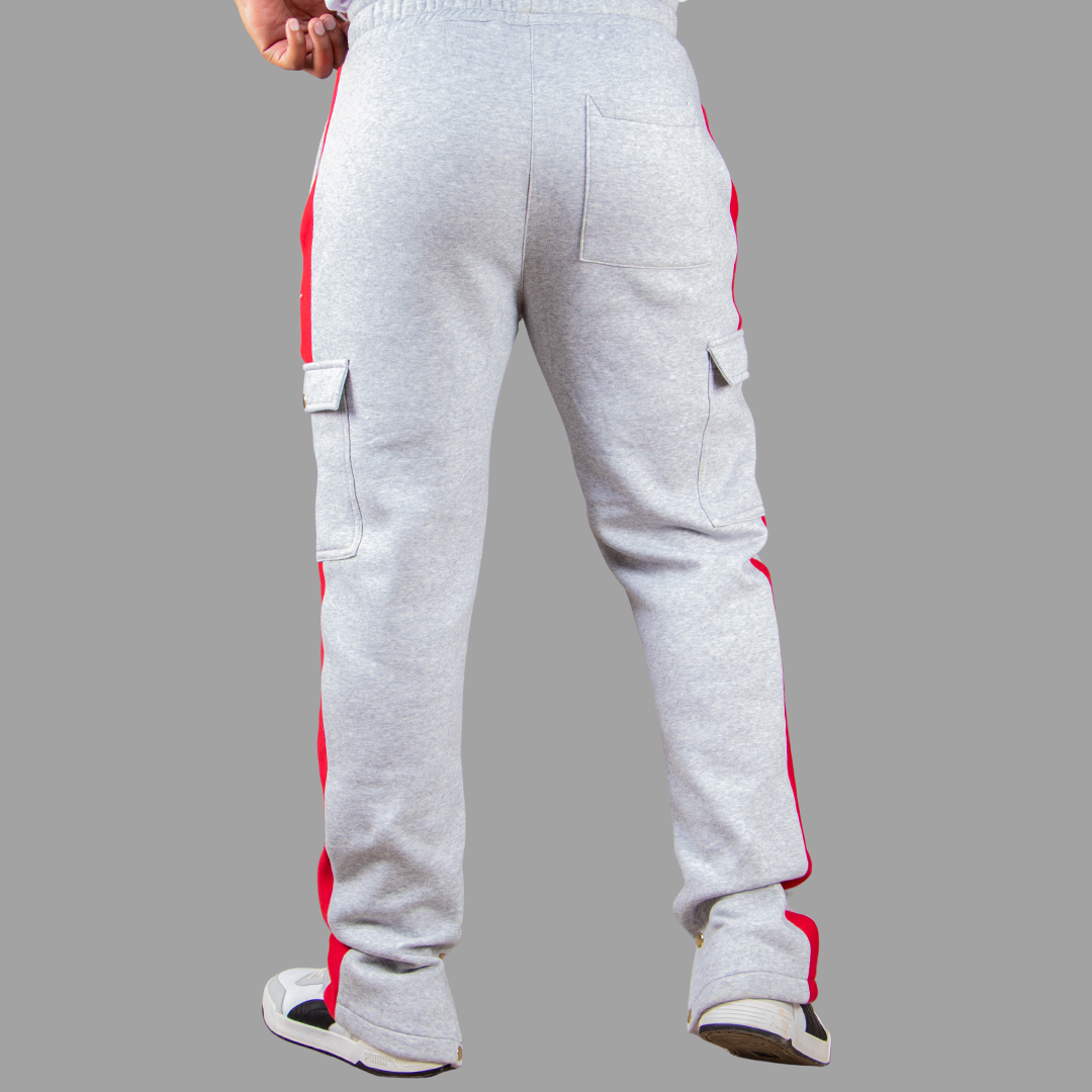 Exetwear Light Grey/Red Sweatpants