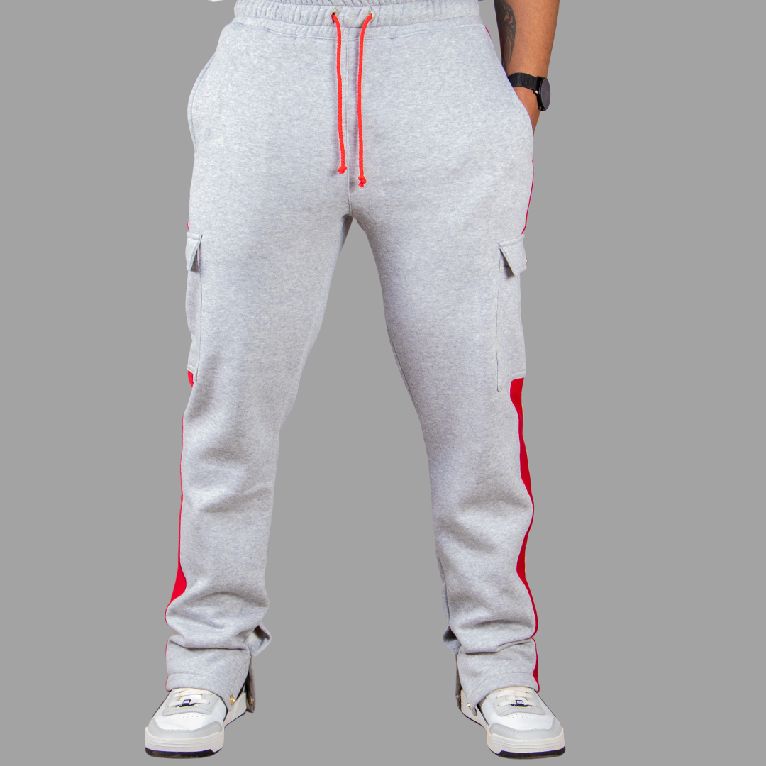 Men Light Grey Hoodie set