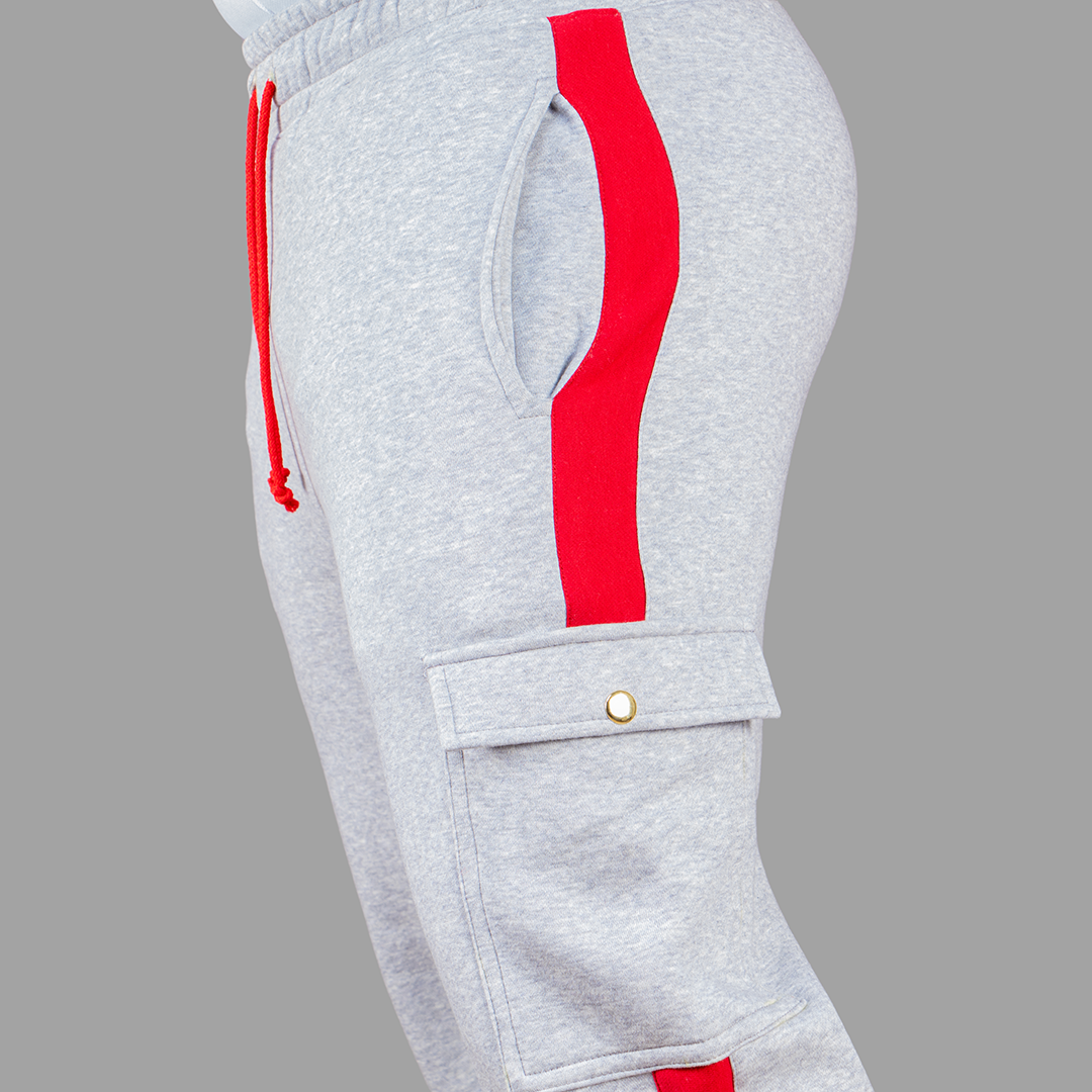 Exetwear Light Grey/Red Sweatpants