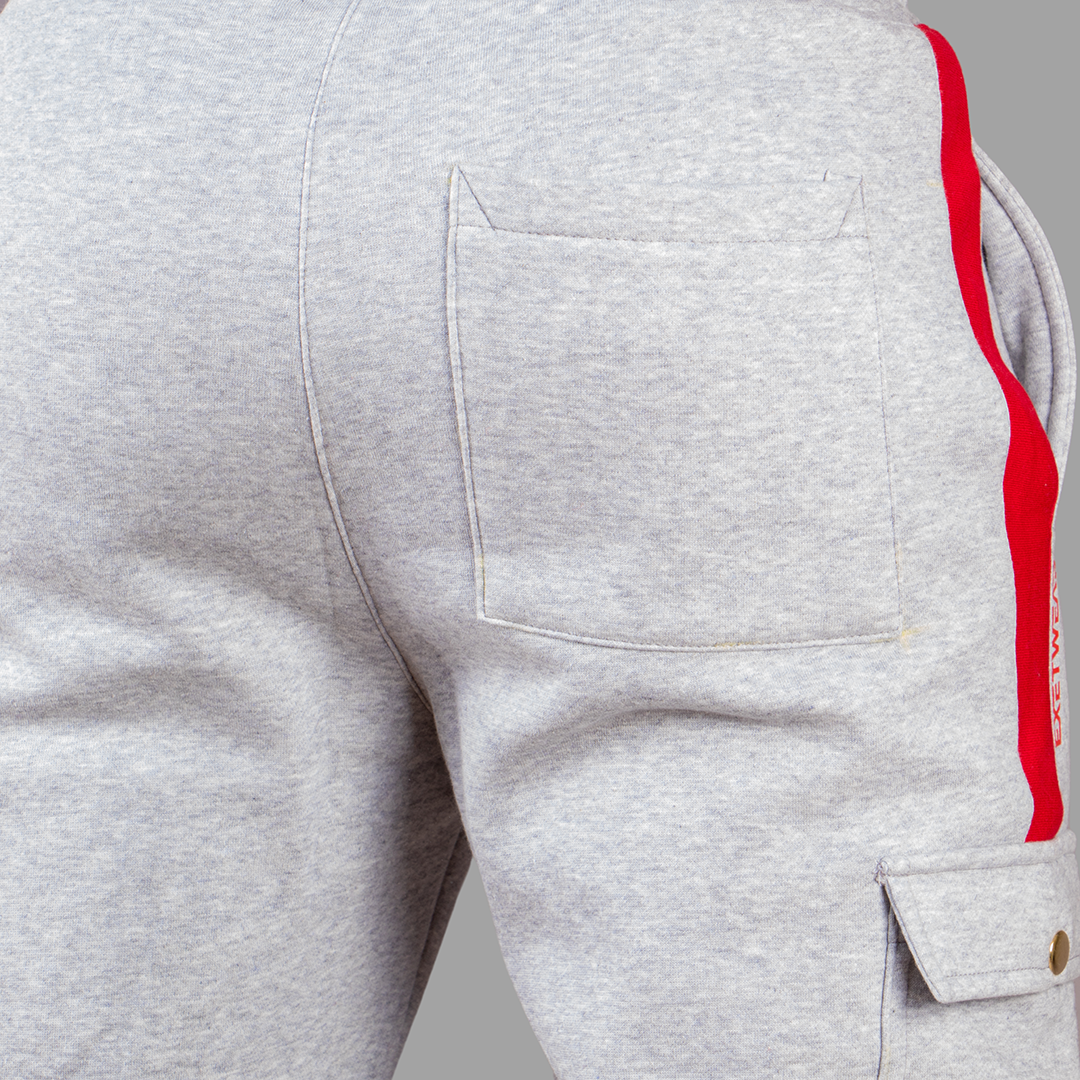 Exetwear Light Grey/Red Sweatpants