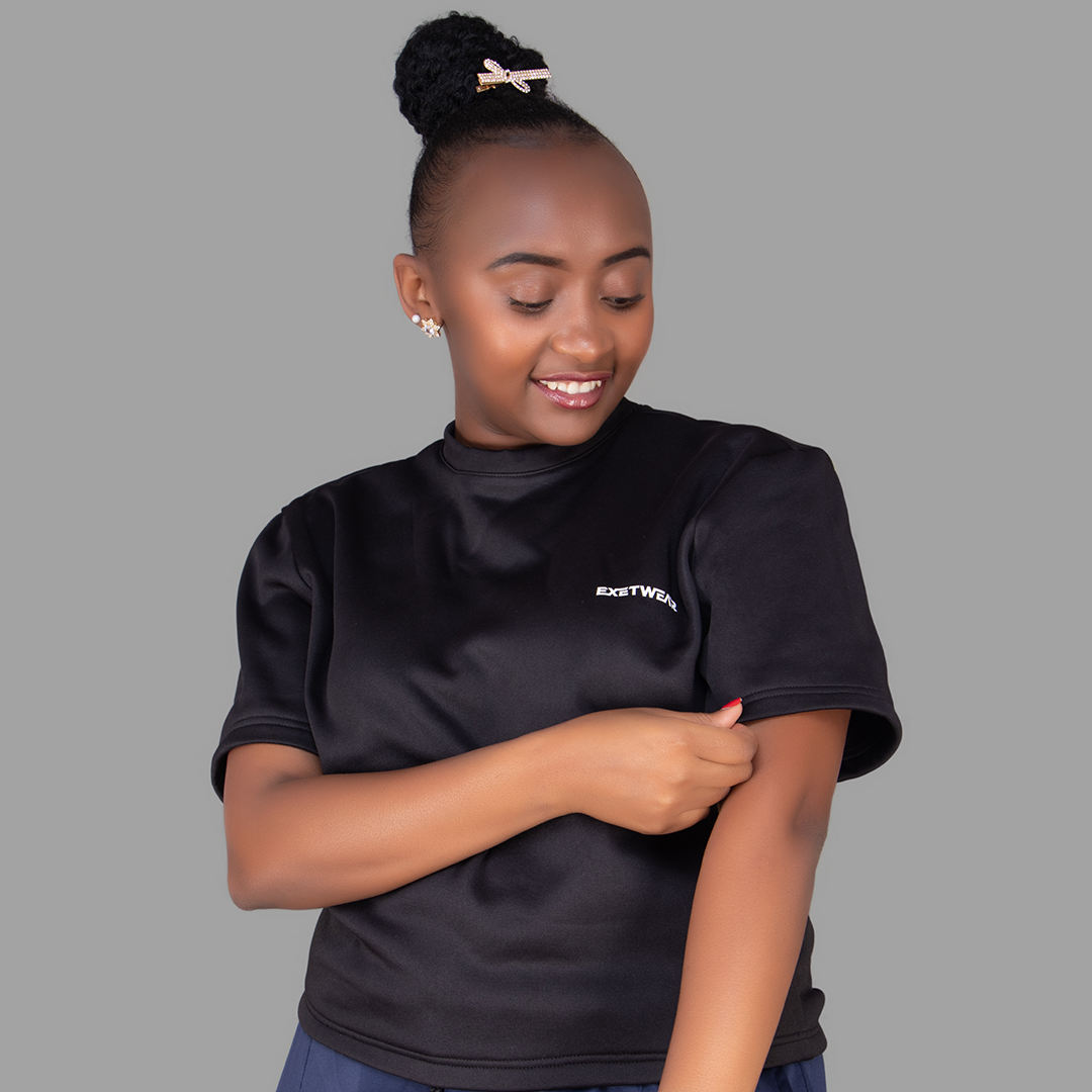 Women's Softshell Black T-Shirt Set