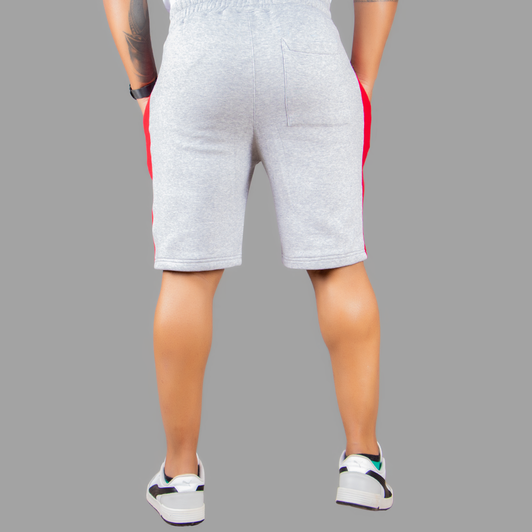 Exetwear Light Grey/Red Short Set