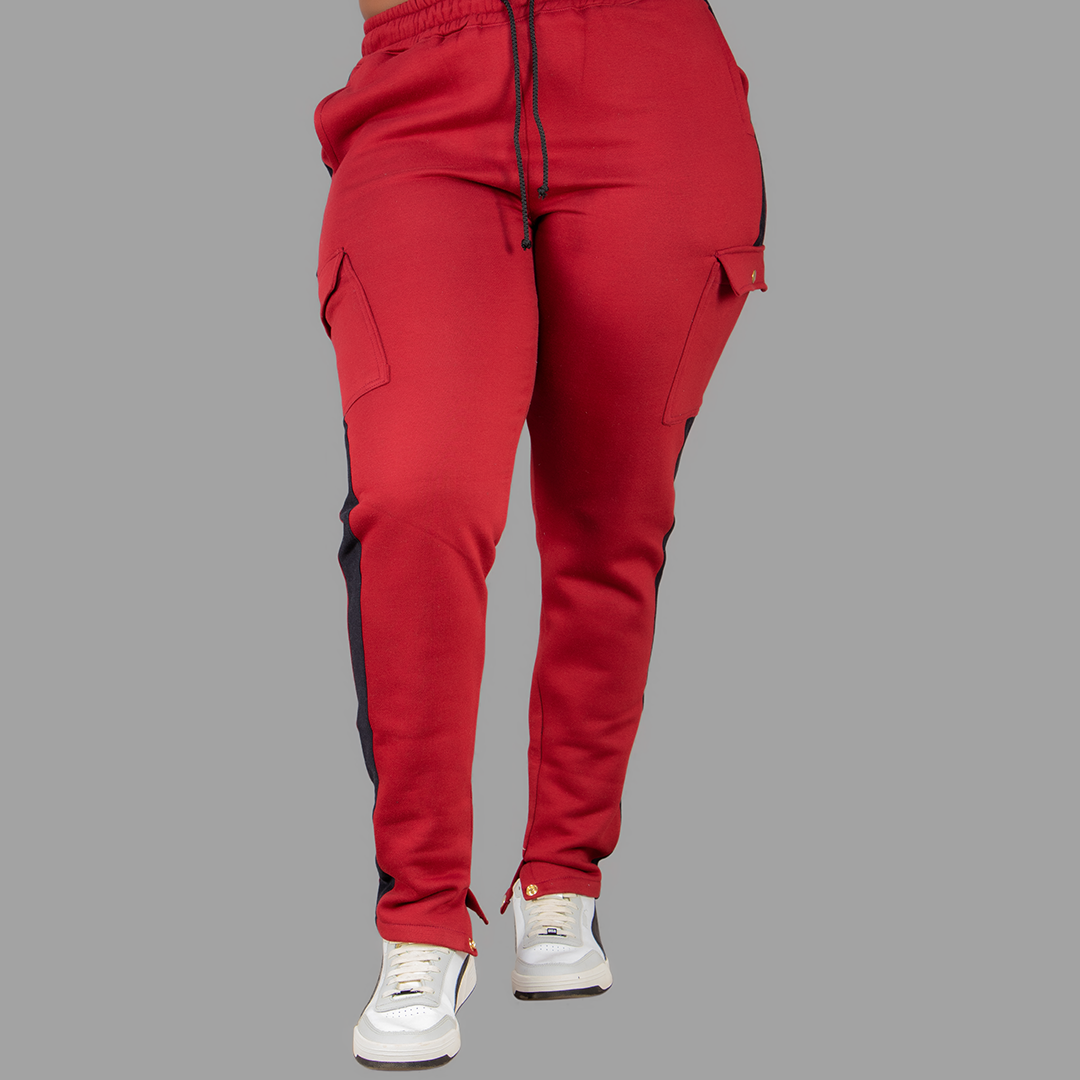 Women Sweatpants (Maroon/Black)