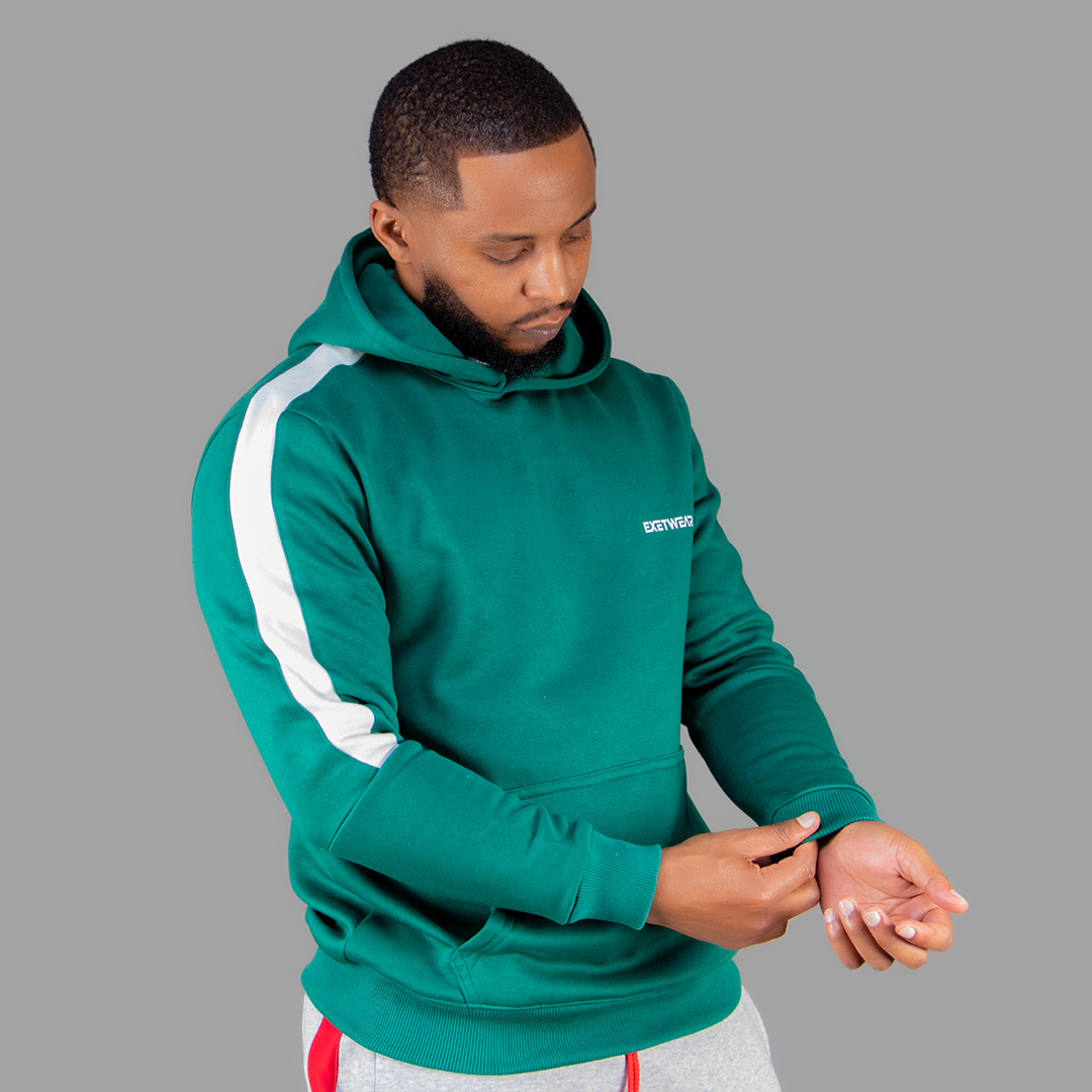 Exetwear Green/White Hoodie